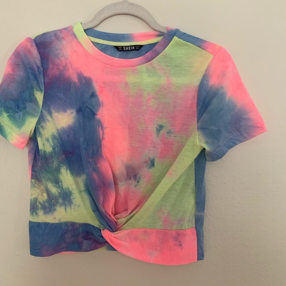Shein tie dyed crop top - Picture 1 of 3